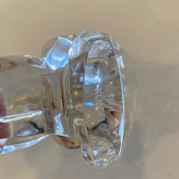 Vintage LENOX Crystal Glass Cat Panther Stretching Figurine 1994 Germany - Picture 12 of 12